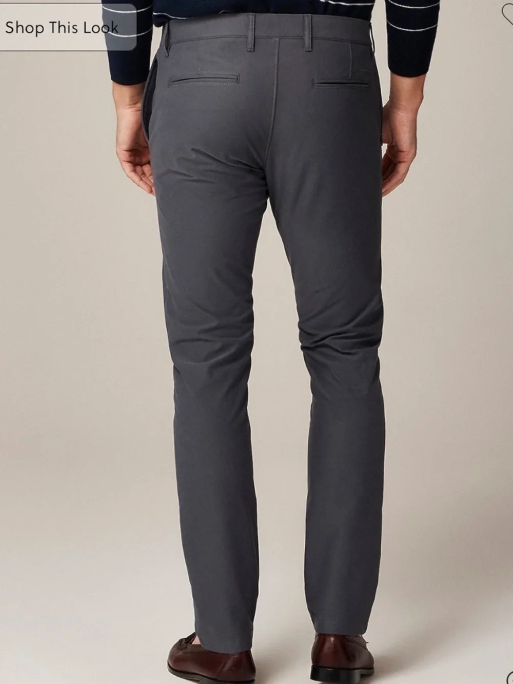 J crew Atlantic slate 484 Slim-fit tech pant